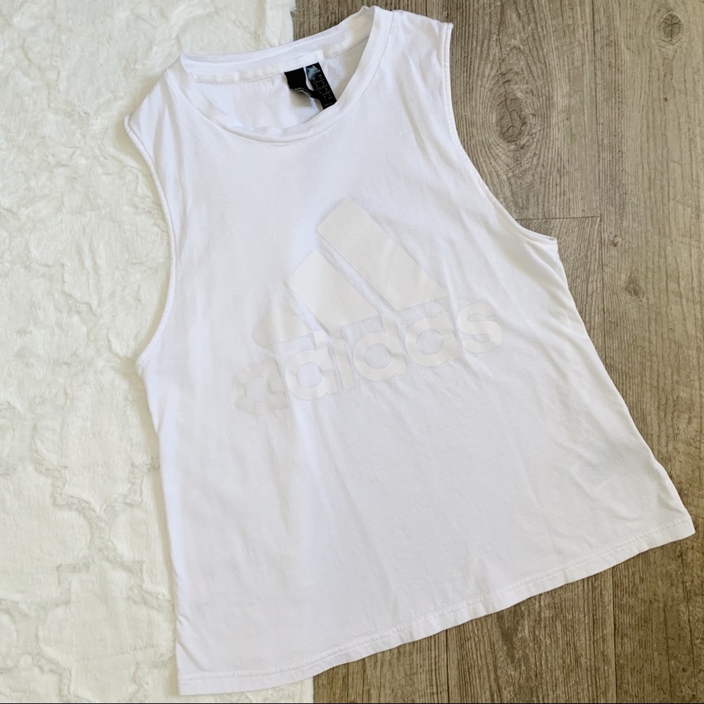Adidas size medium white tank